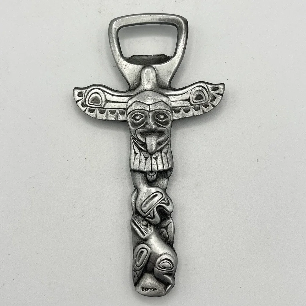 BOMA Silver Totem Pole Bottle Opener Made in Canada